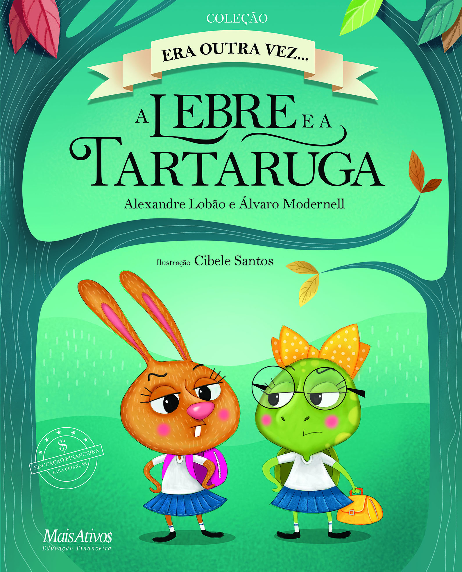 Capa do livro "A Lebre e a Tartaruga", da série "Era outra vez"