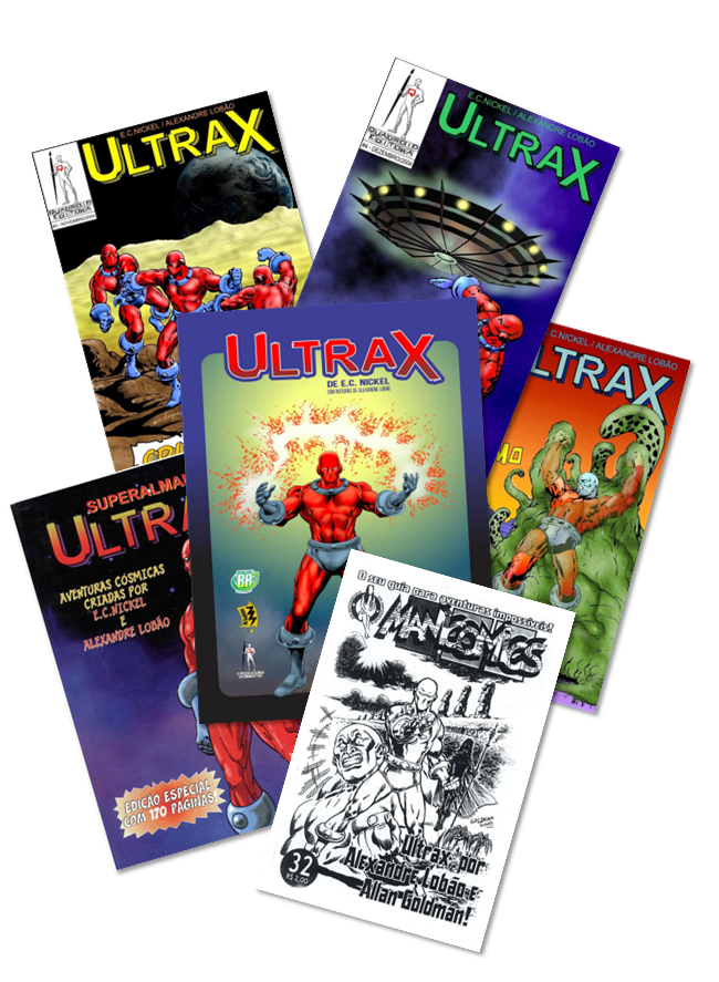 Capas das histórias de Ultrax